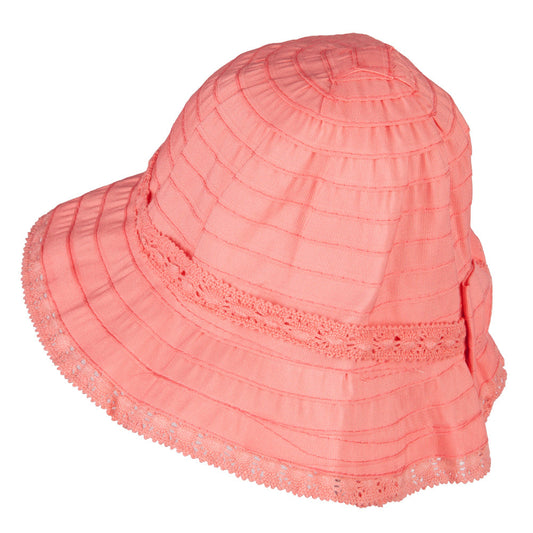 Girl's Bow Accent Bucket Hat