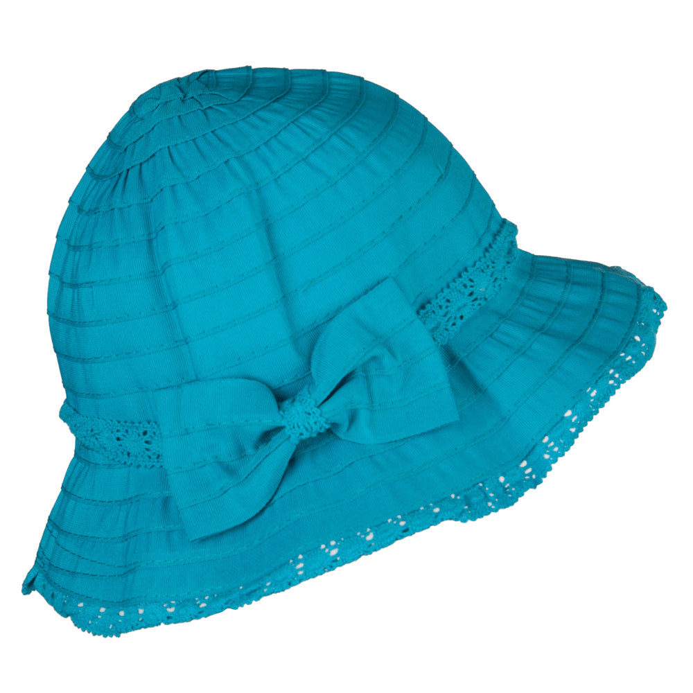 Girl's Bow Accent Bucket Hat