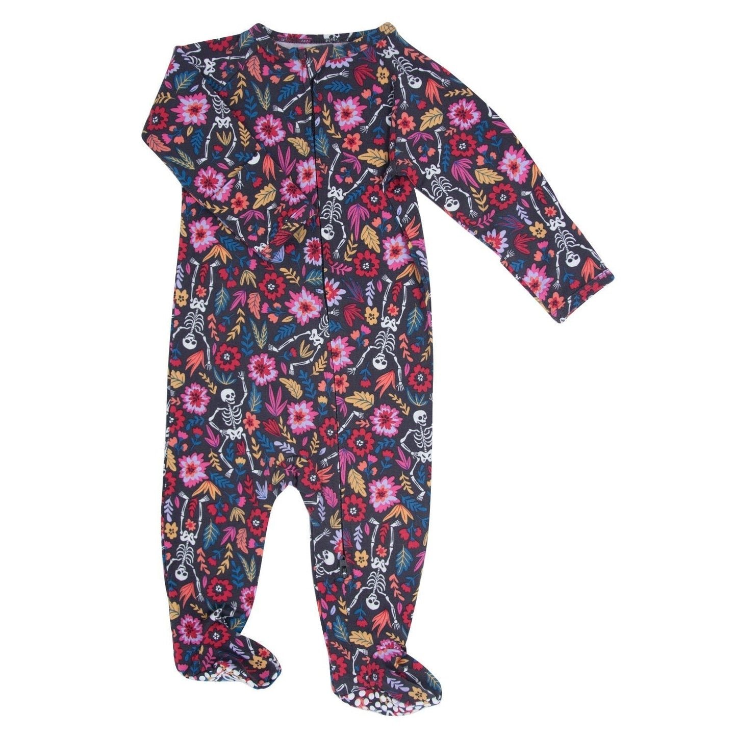 Zipper Footie - Dia de los Muertos