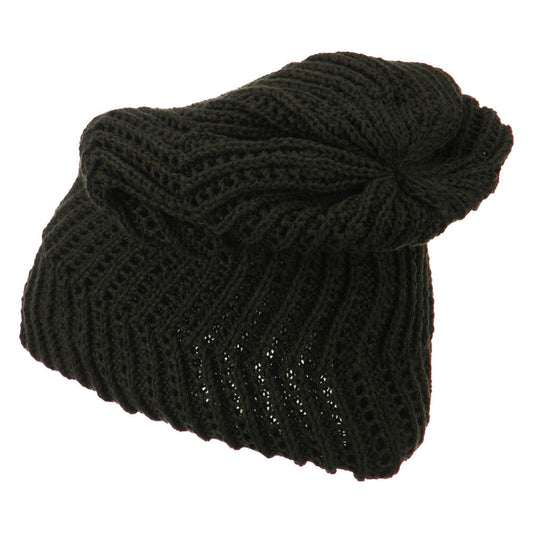 Big Size Zig Zag Vintage Reversible Beanie