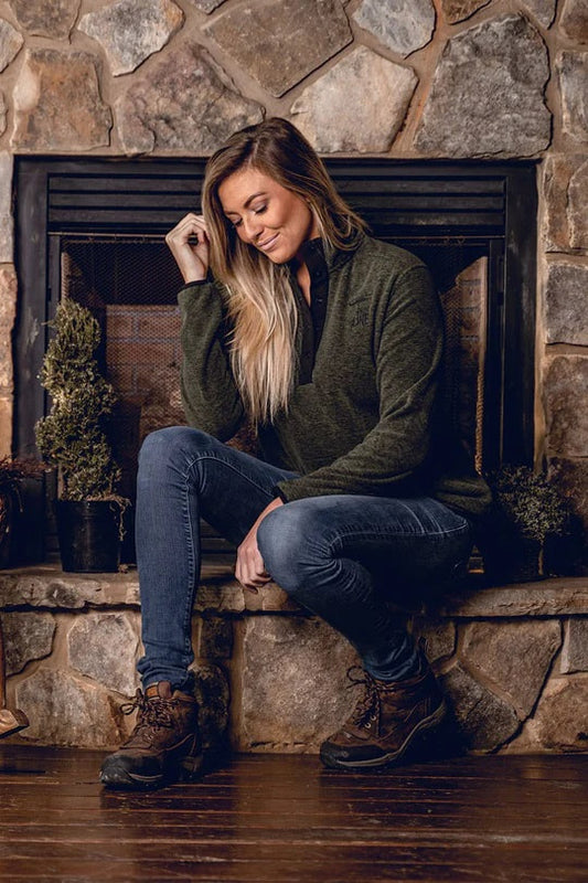 Women's 5 Button Fleece Pullover