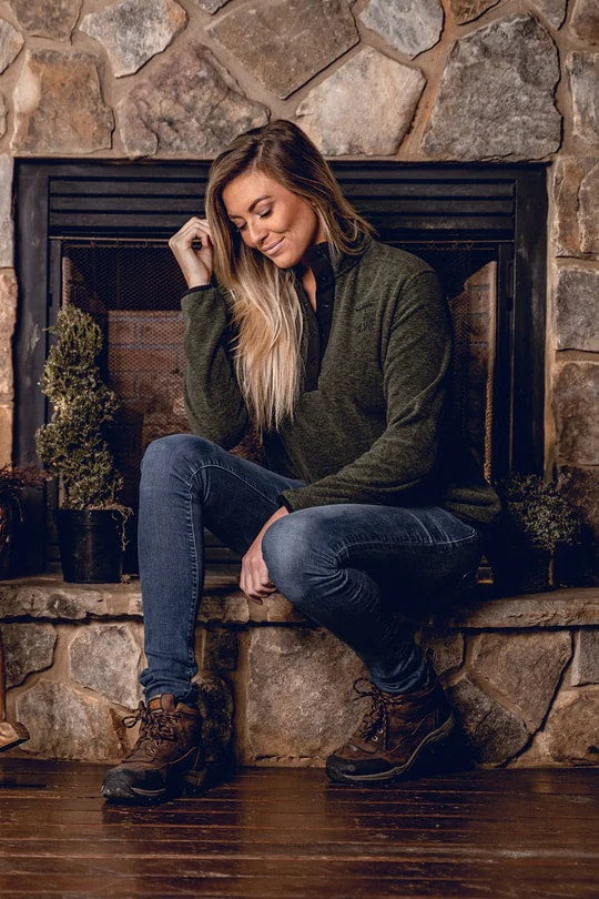 Women's 5 Button Fleece Pullover