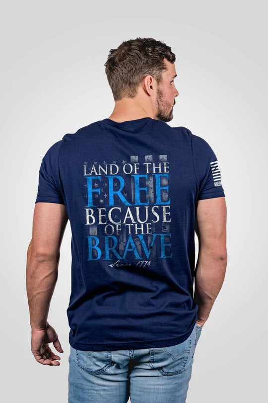 Men's T-Shirt - Because Of The Brave