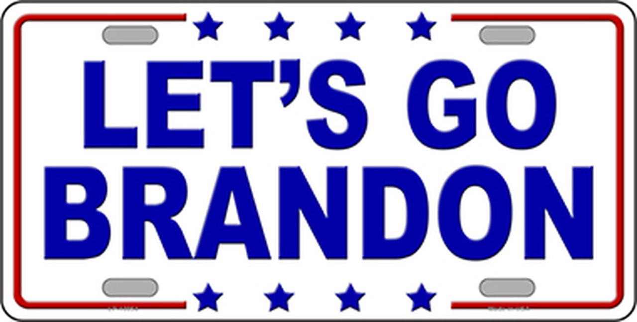 Lets Go Brandon Metal Novelty License Plate