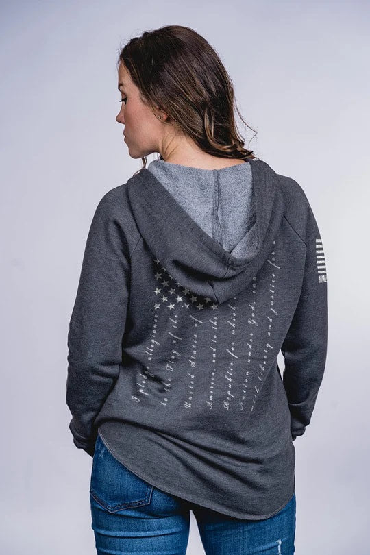 Lightweight Women's V-neck Hoodie - The Pledge