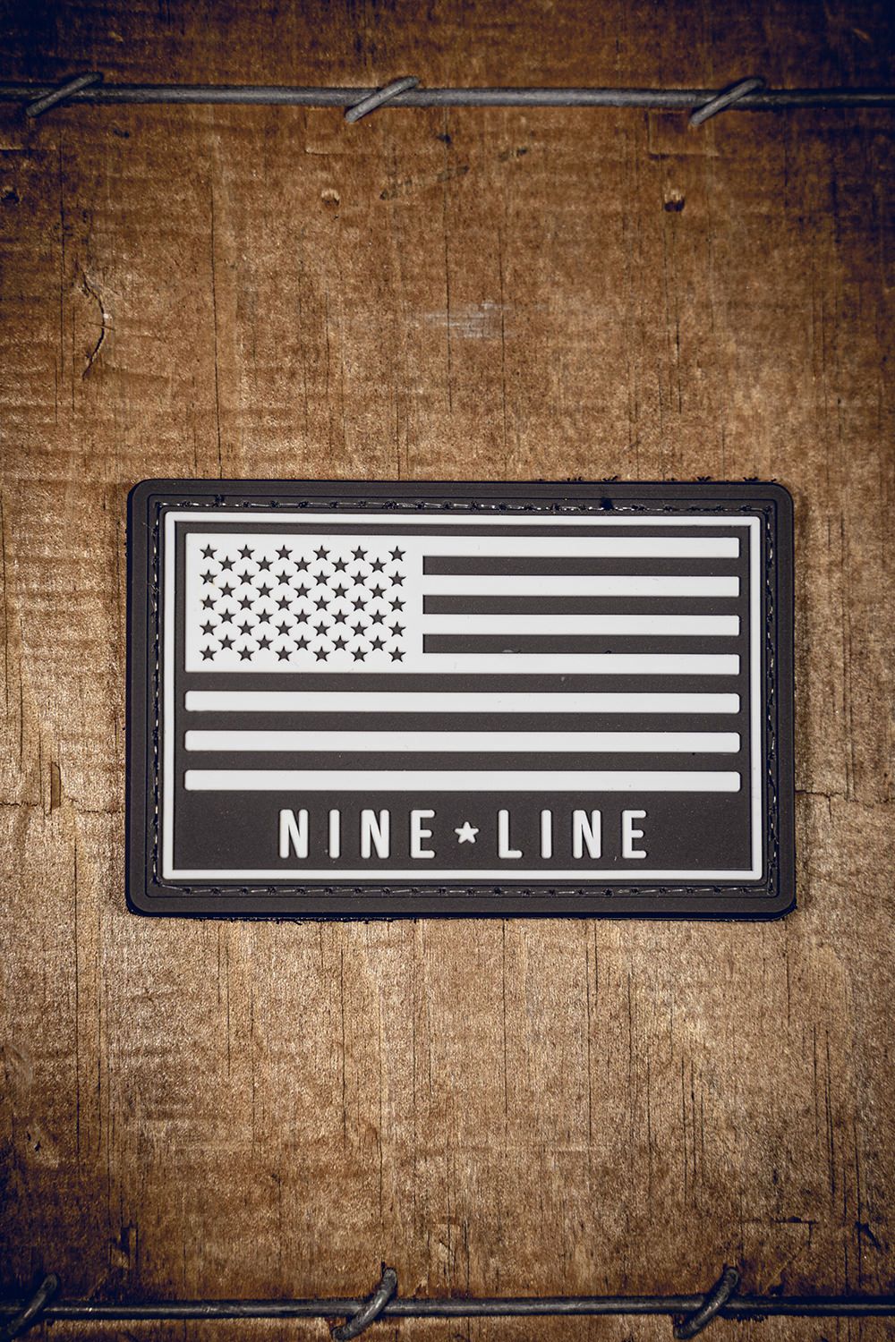 Nine Line Flag PVC Patch