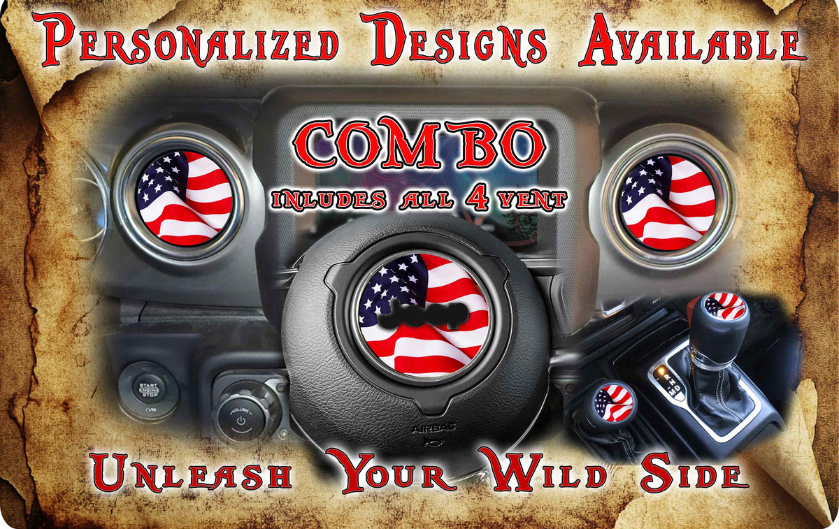 Steering wheel decal custom design