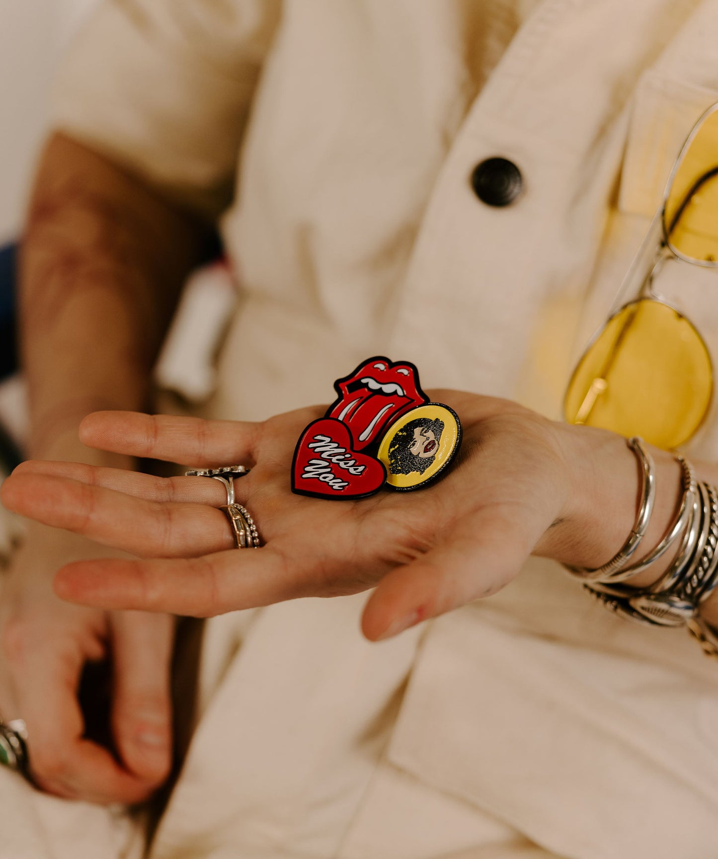 The Rolling Stones Pin Pack • The Rolling Stones x Oxford Pennant