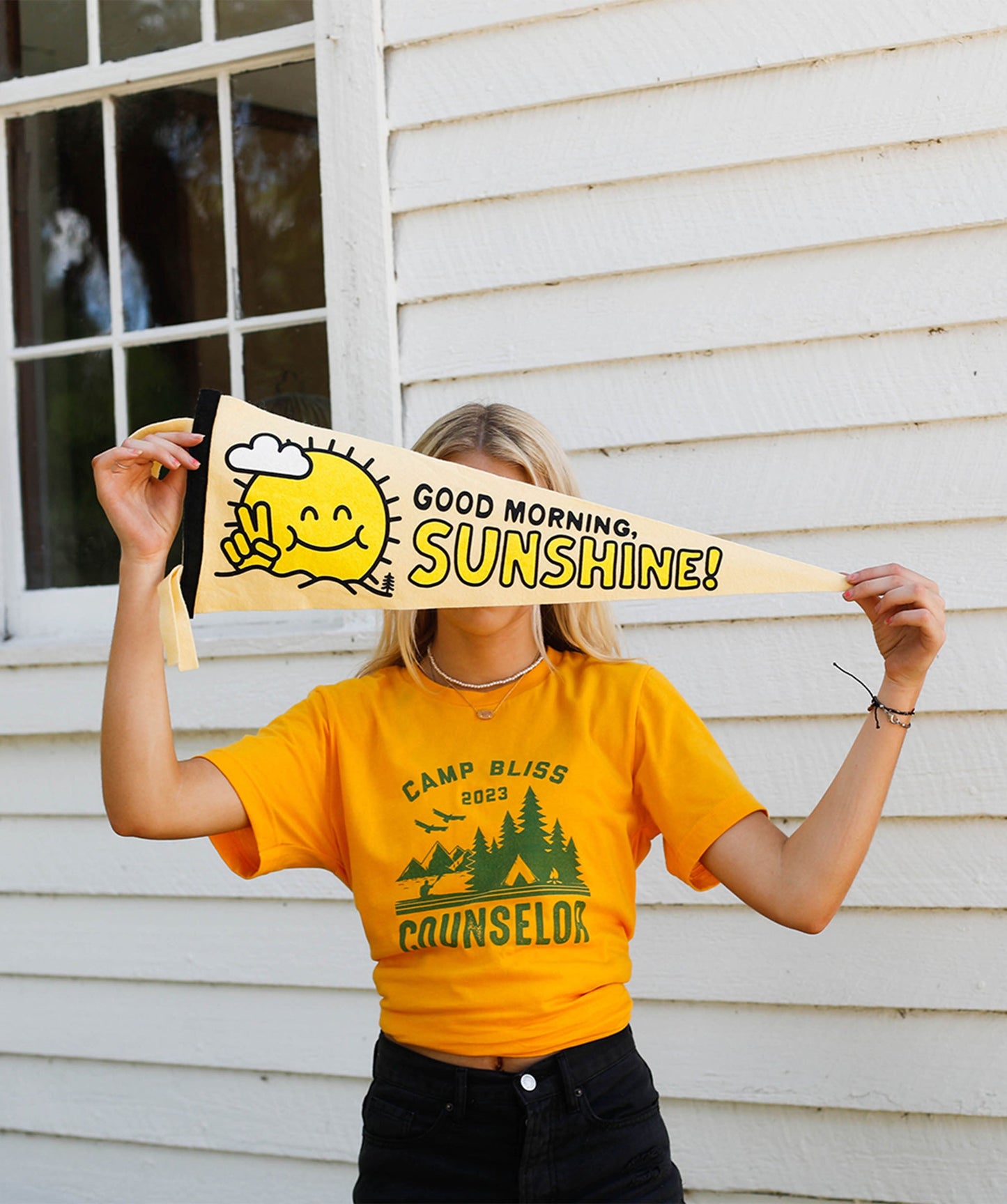 Good Morning Sunshine Pennant • Kelle Hampton x Oxford Pennant