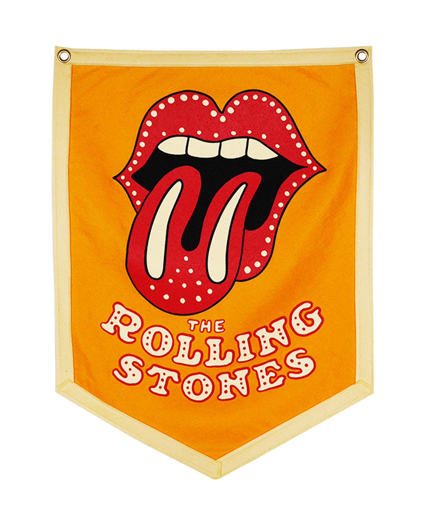 The Rolling Stones Camp Flag • The Rolling Stones x Oxford Pennant