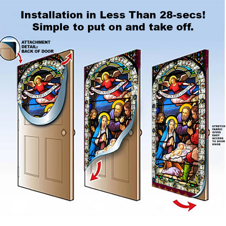 Jesus Christ Family Door Cover