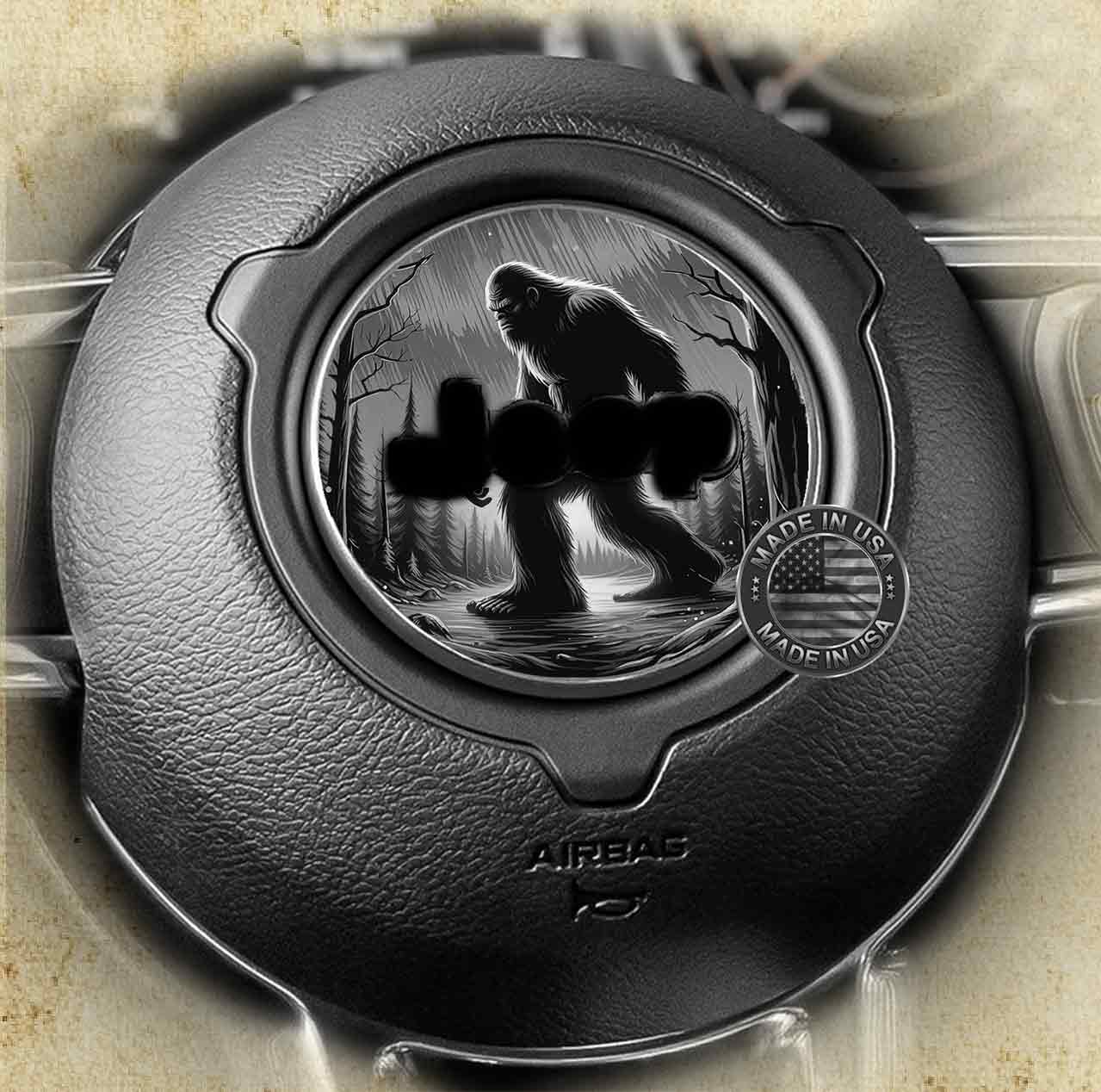 Steering wheel decal bigfoot 143