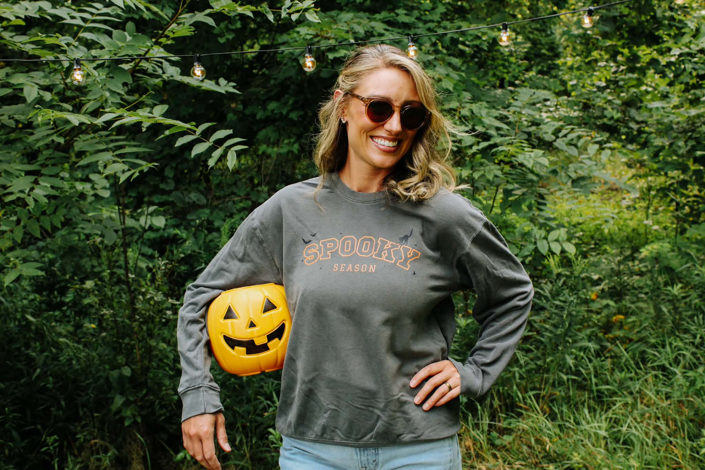 Varsity Spooky Season Crewneck Sweatshirt