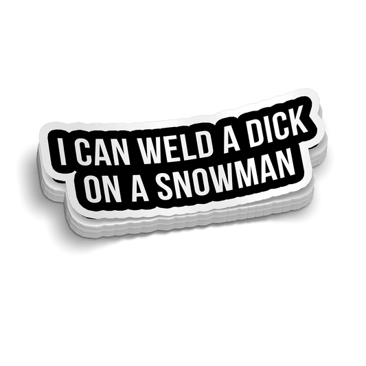 Weld A Snowman Hard Hat Decal
