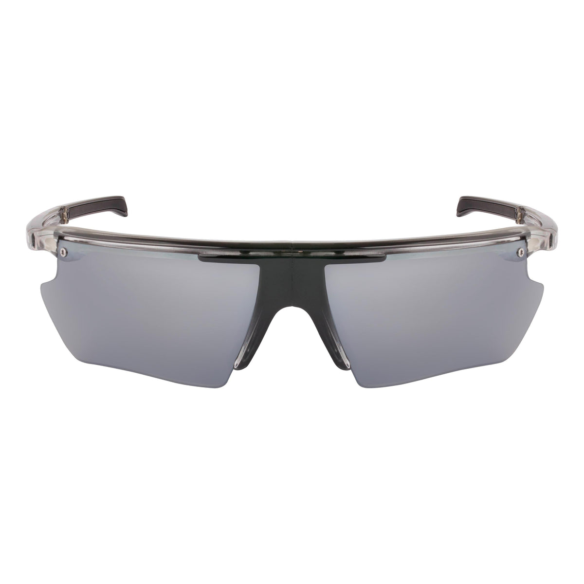 POPEDGE | Small Gloss Smoke/Clear Crystal | Polarized Gray/Silver Mirror | Popticals