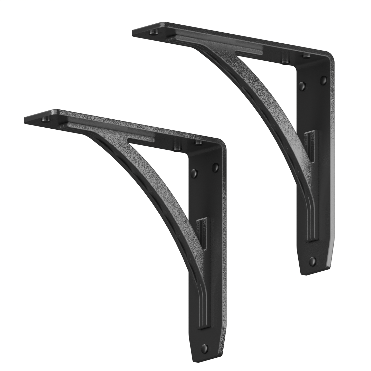 Sullivan Heavy Duty Steel Brackets for Shelving - Black