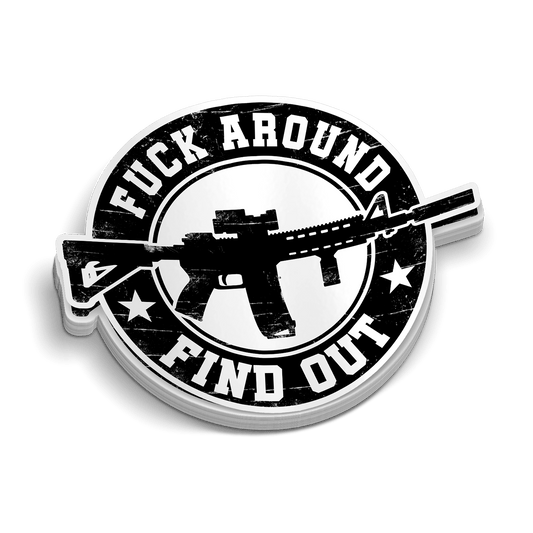 FAFO Round Hard Hat Decal