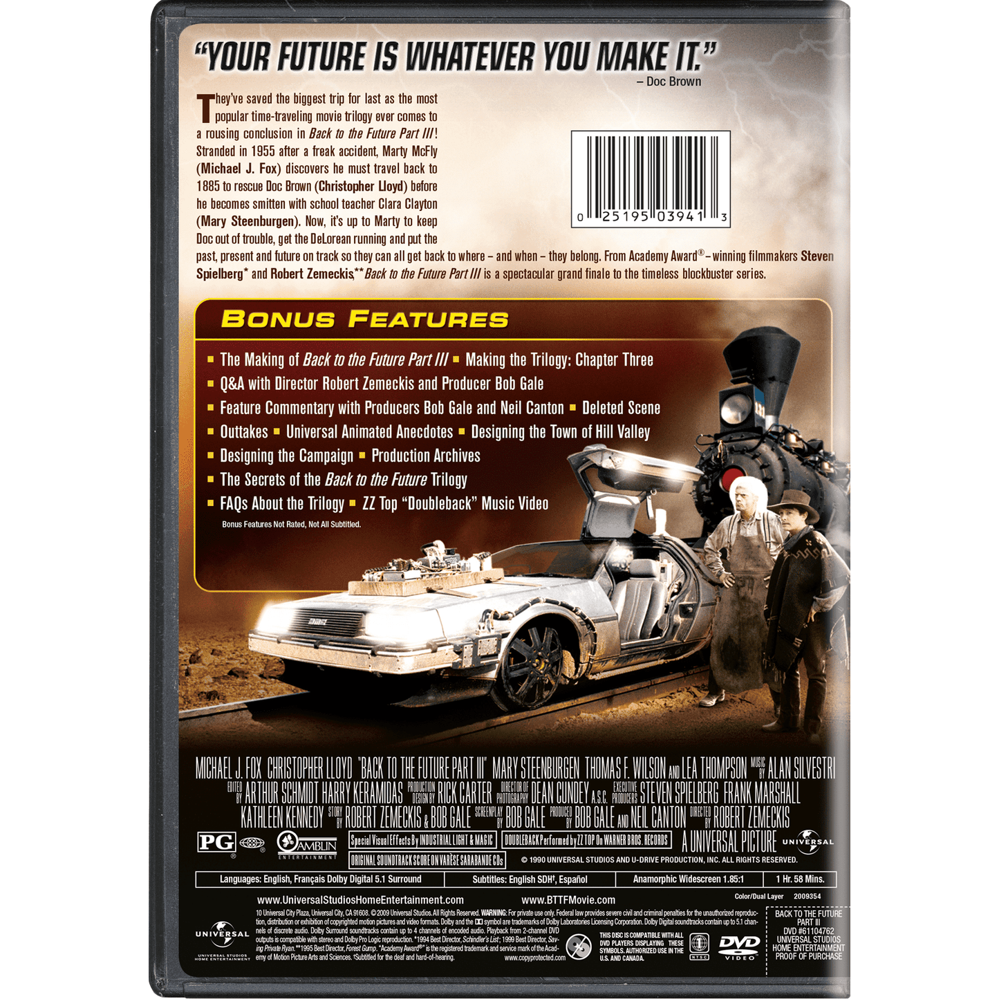 Back to the Future Part III (DVD) [2009]