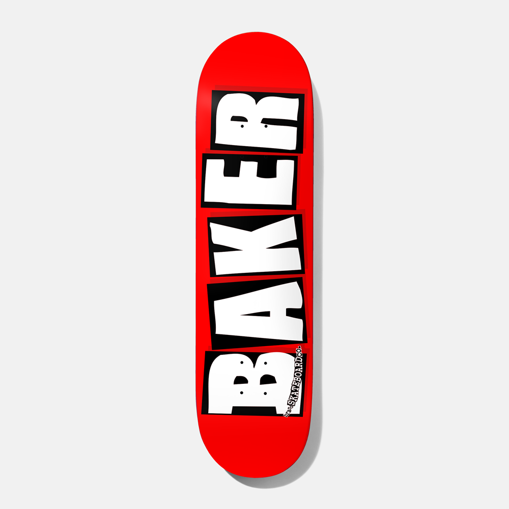 BAKER TEAM BRAND LOGO WHITE 8" SKATEBOARD DECK