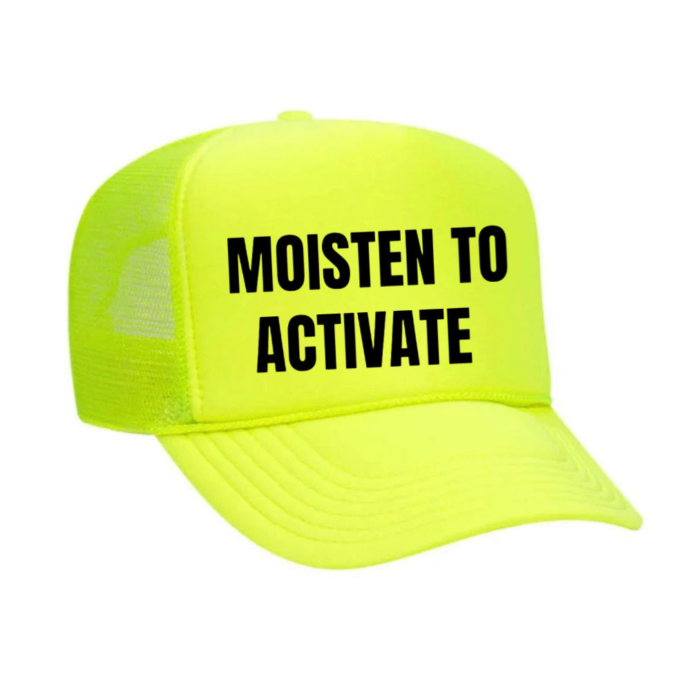 Moisten To Activate Trucker Hat