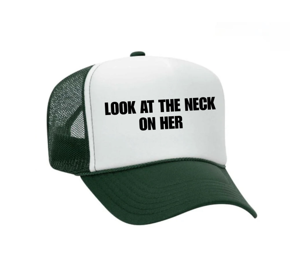 Look At The Neck On Her Trucker Hat