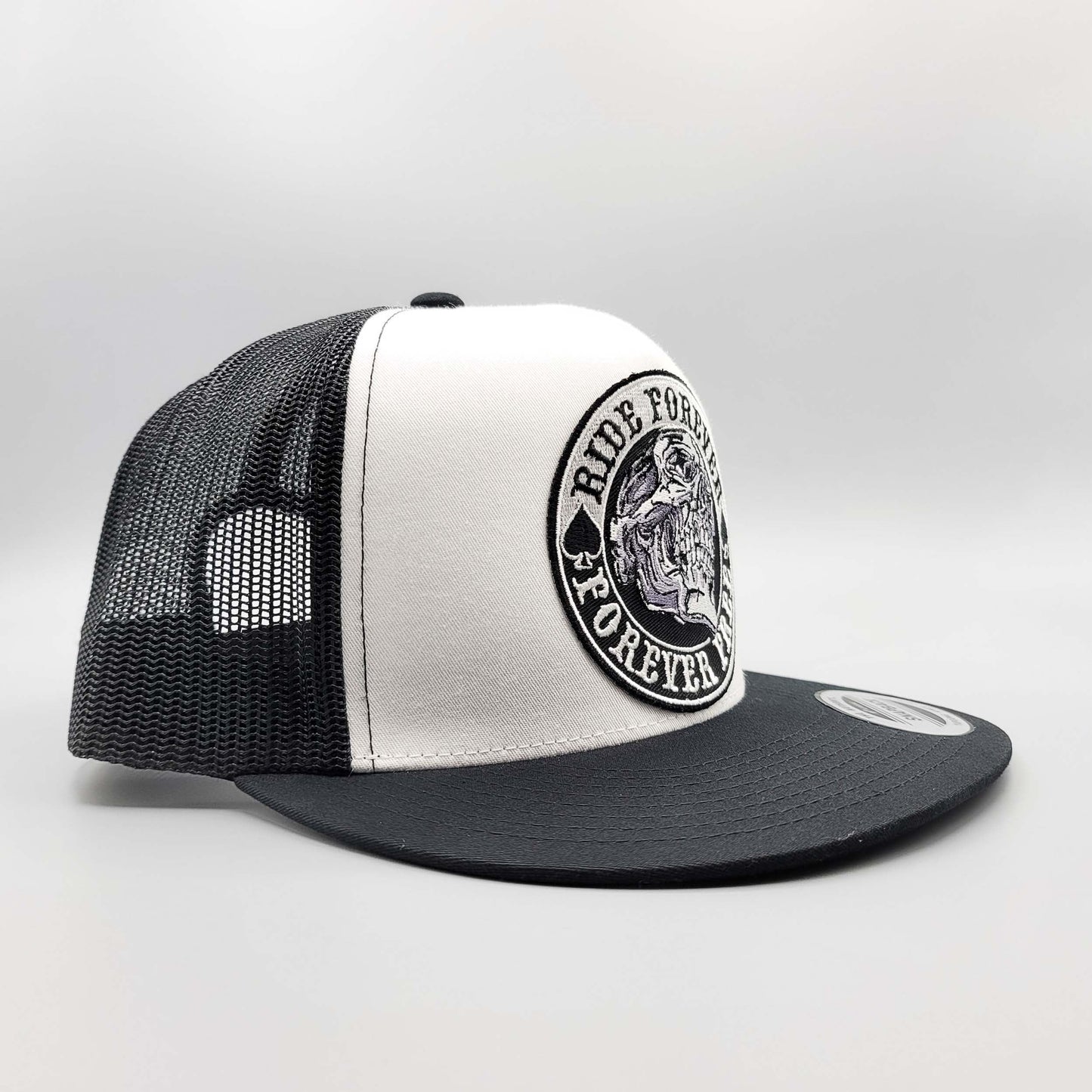 Ride Forever, Forever Free Motorcycle Trucker Hat