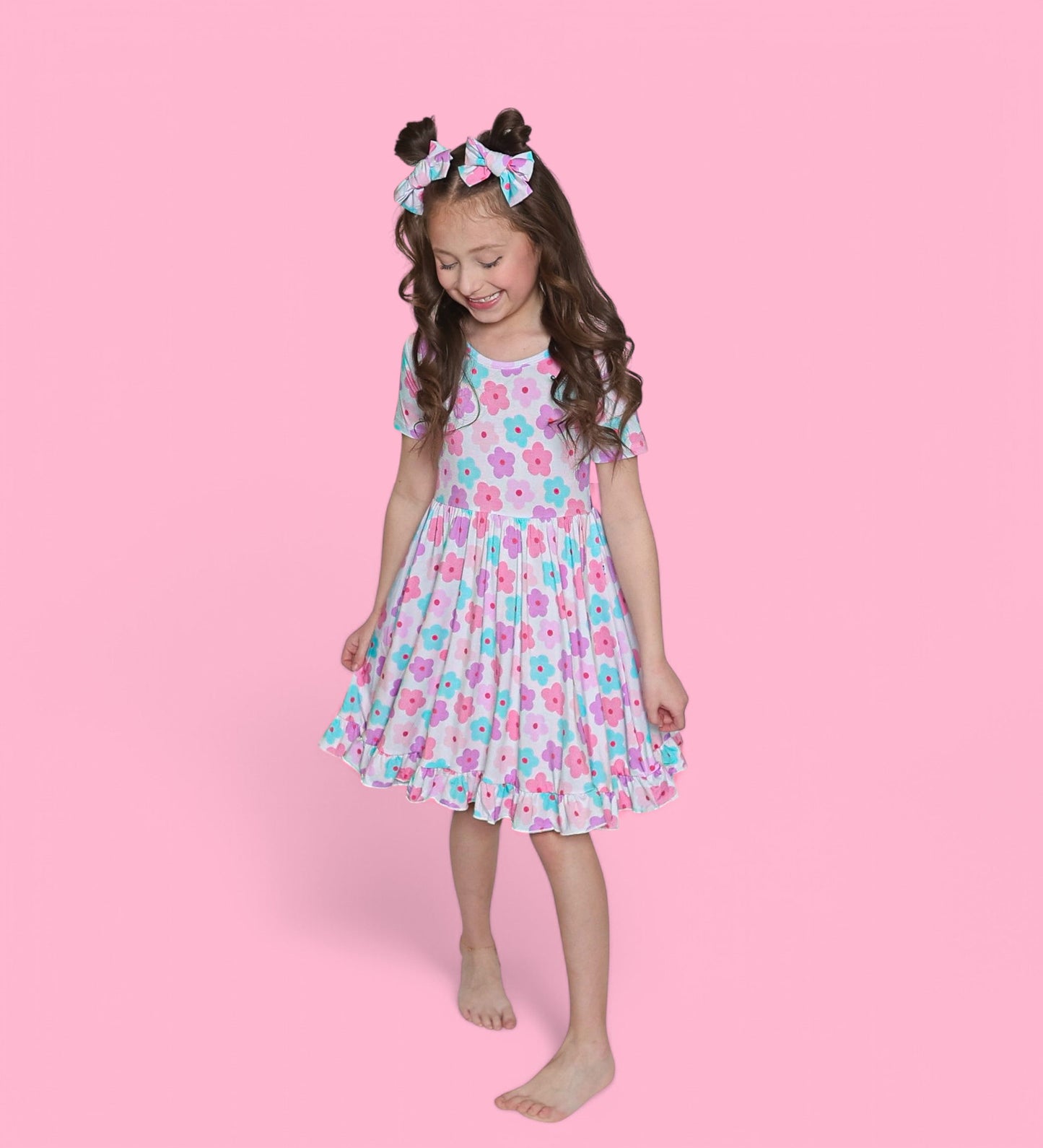 VIOLET FIELDS DREAM BOW HAIR CLIPS