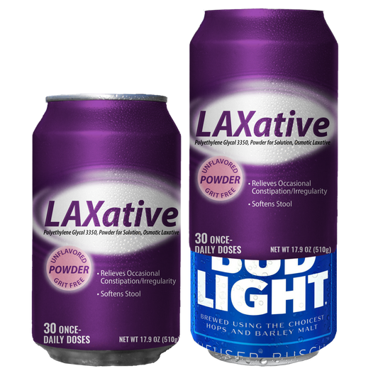 "Laxative" Beersy Silicone Sleeve Hide-a-Beer Can Cooler