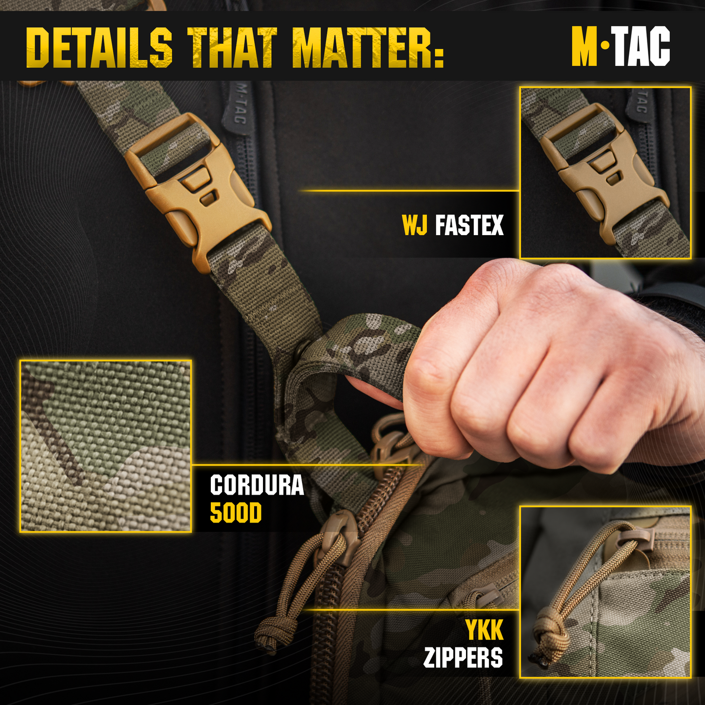 M-Tac Elite Sphaera Large Bag Gen II with Loop Panel