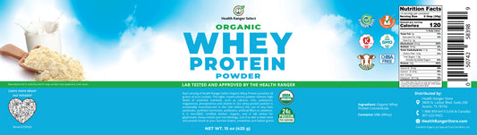 Organic Whey Protein Powder 15 oz (425g)