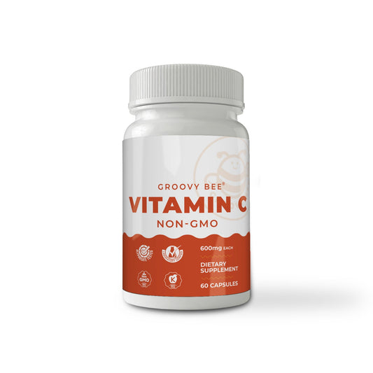 Non-GMO Vitamin C 60 caps (600mg each)