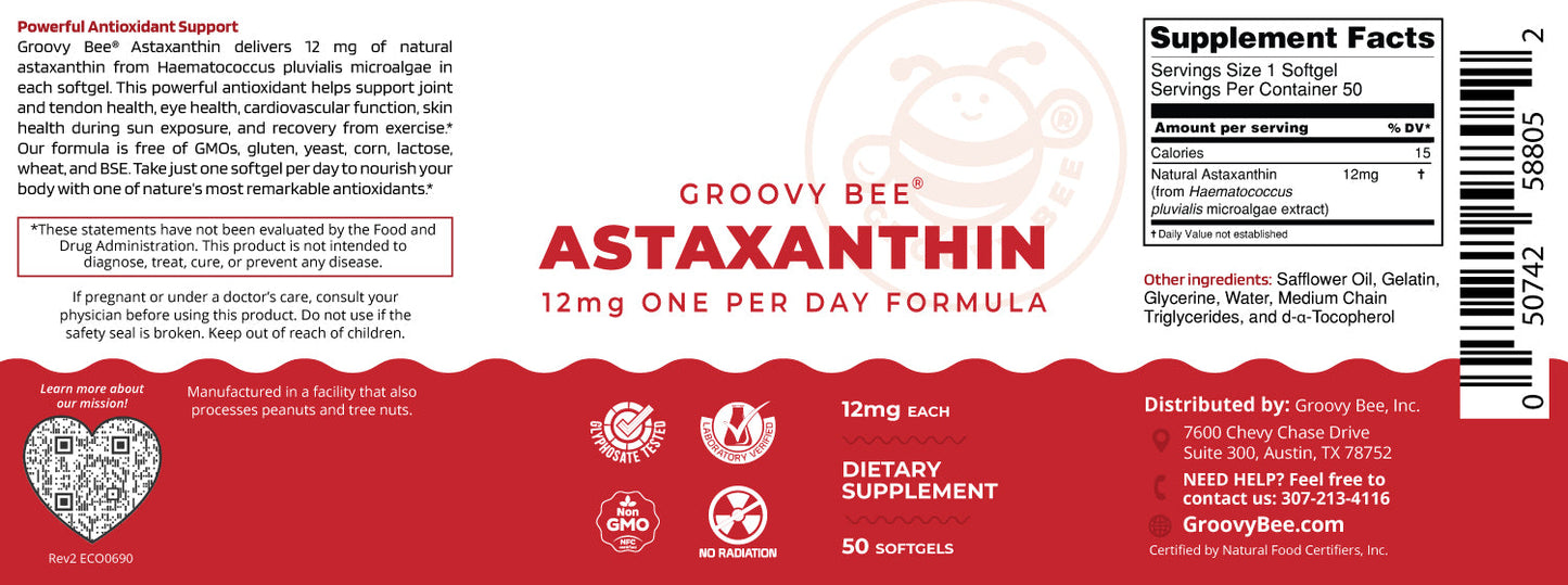 Astaxanthin 50 Softgels 12mg
