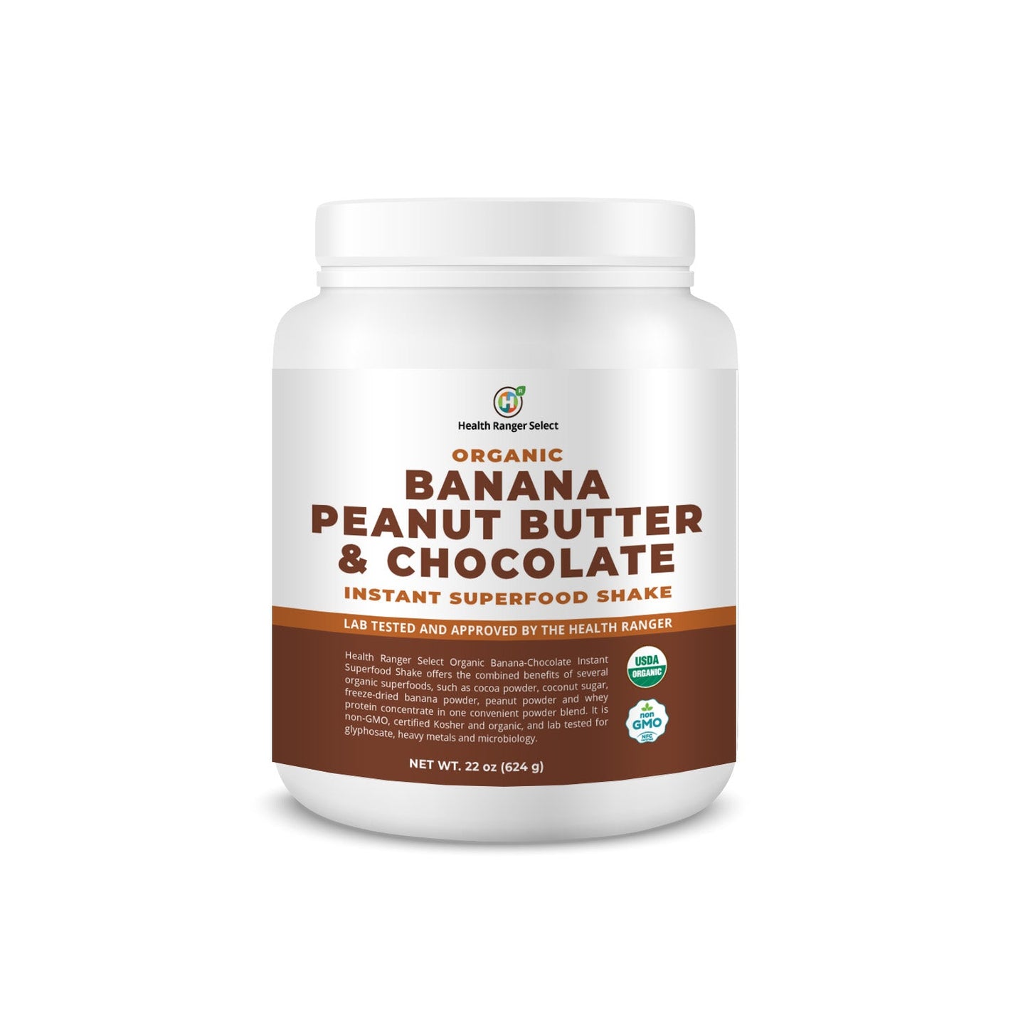 Organic Banana Peanut Butter & Chocolate Instant Superfood Shake  22 oz (624g)