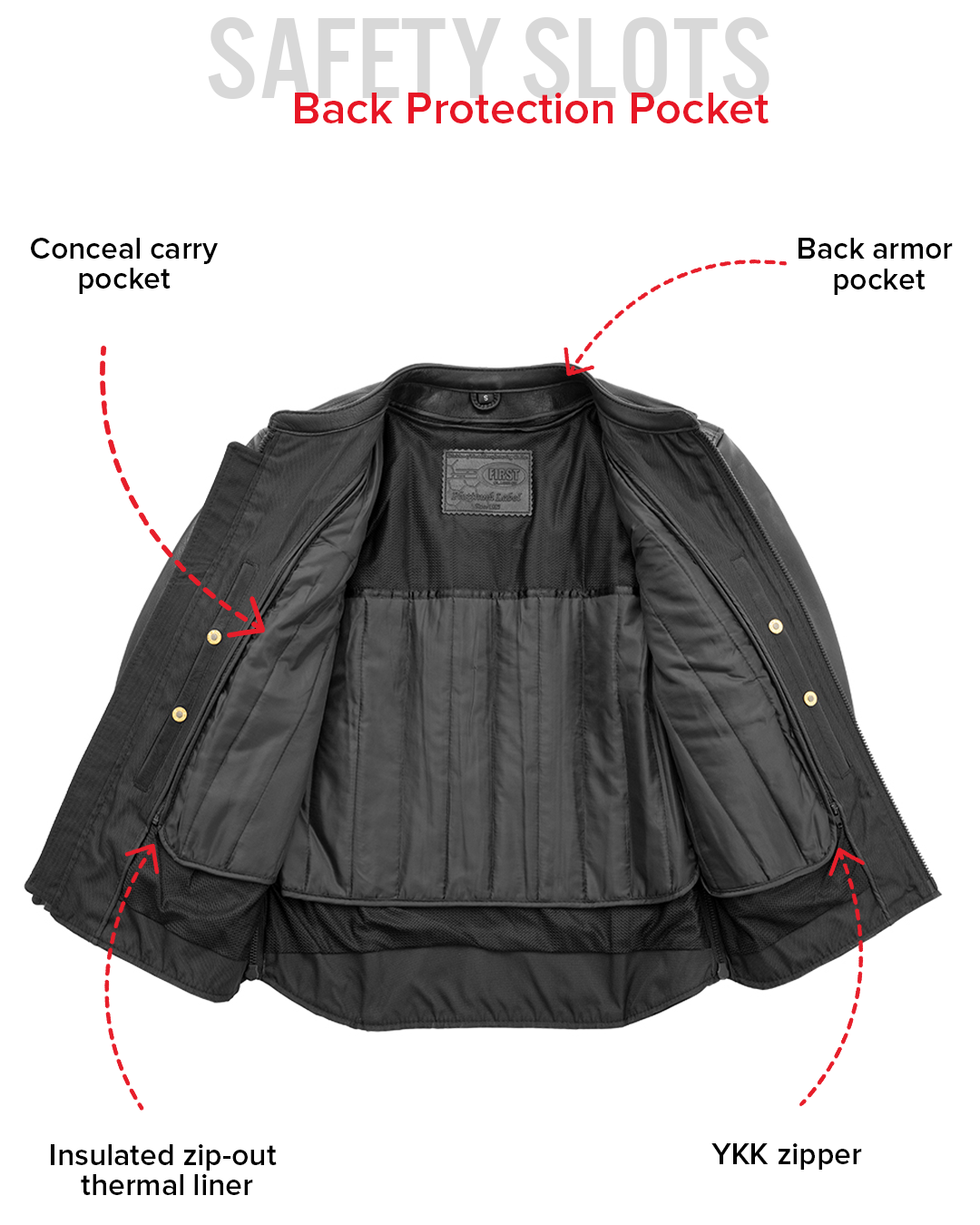 Revolt Men's Motorcycle Leather Jacket