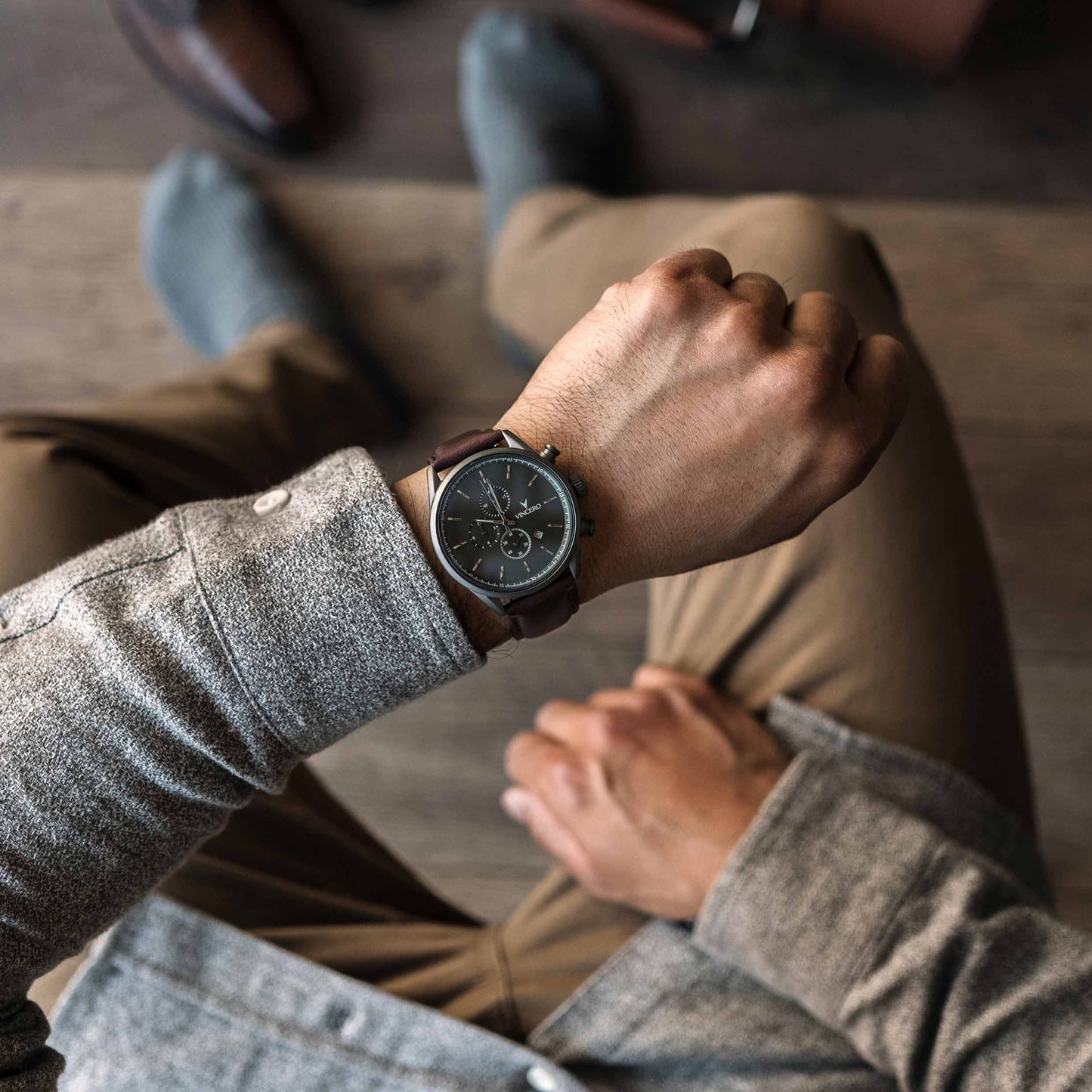 The Chrono S2 - Gunmetal/Walnut