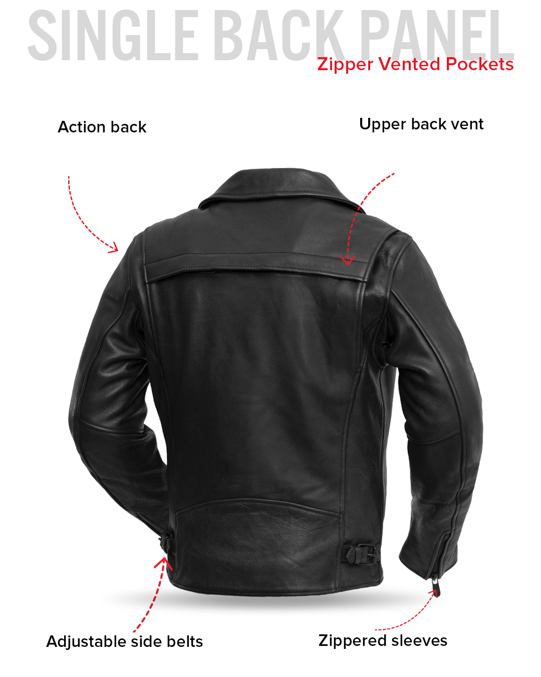 Night Rider Men's Motorcycle Leather Jacket