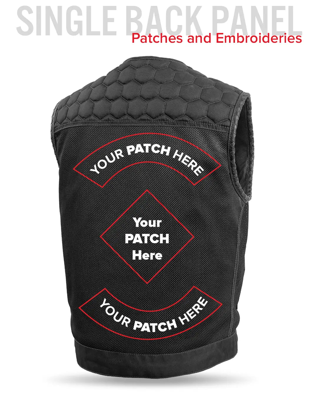 Hornet Moto Mesh Men's Club Style Vest