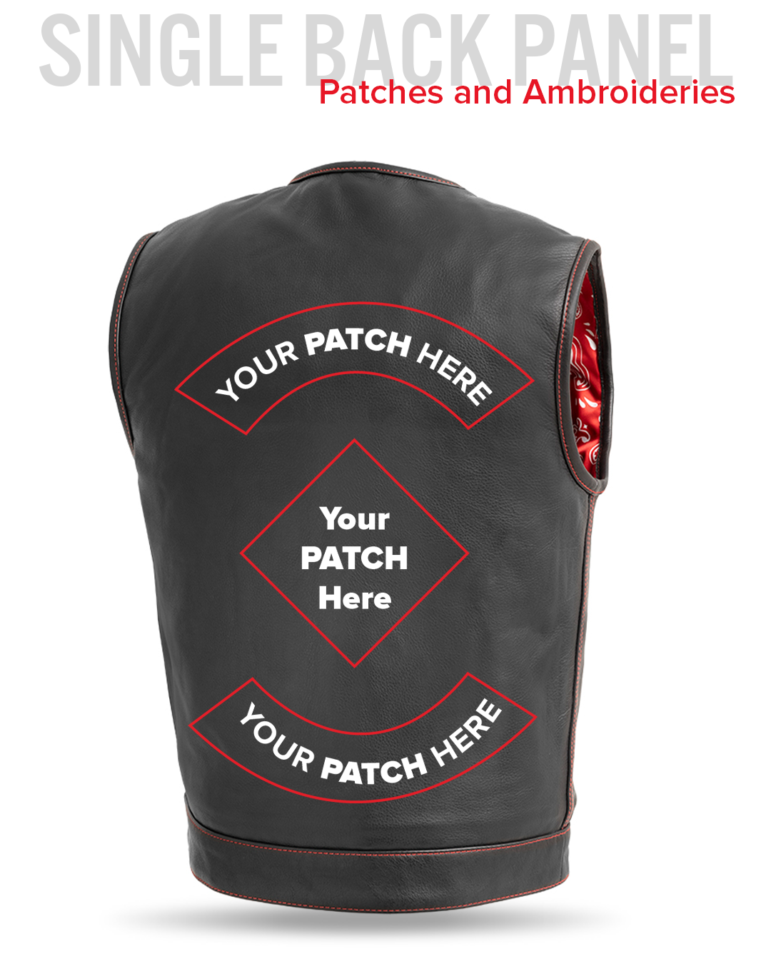 Bandit Men's Leather Motorcycle Vest