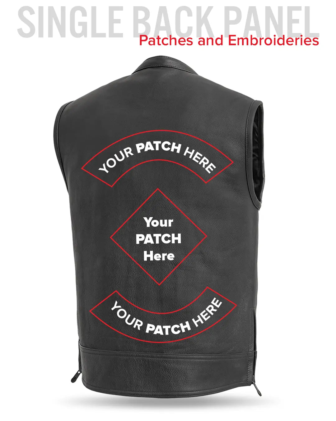 Rampage - Men's Motorcycle Leather Vest