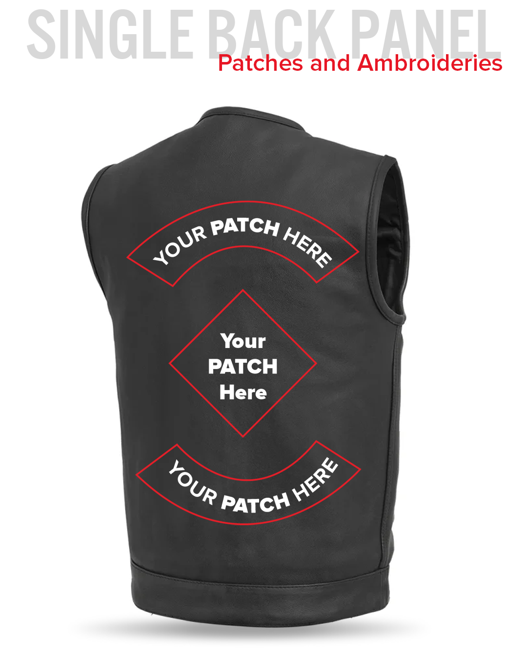 Highside Men's Motorcycle Leather Vest