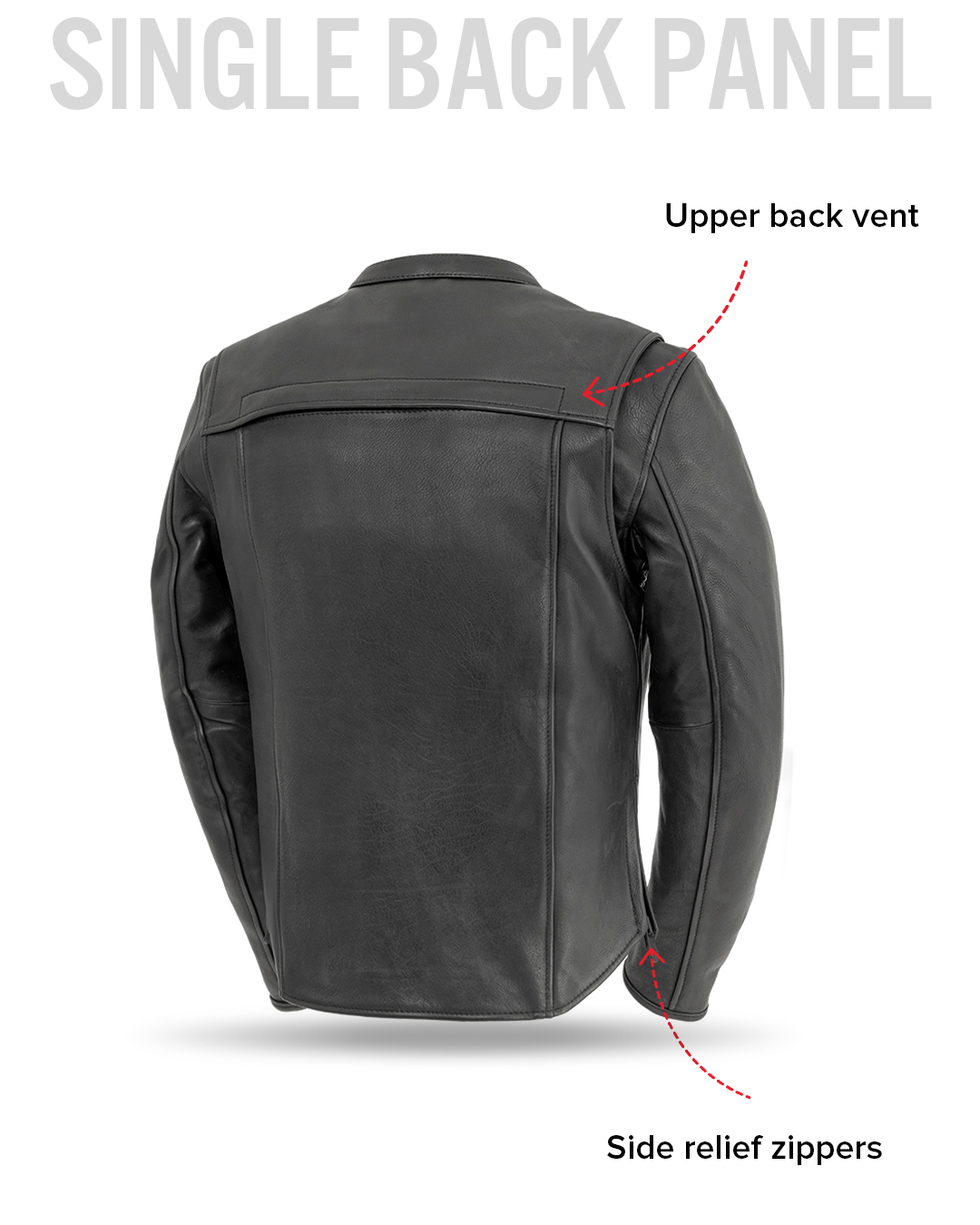 Revolt Men's Motorcycle Leather Jacket