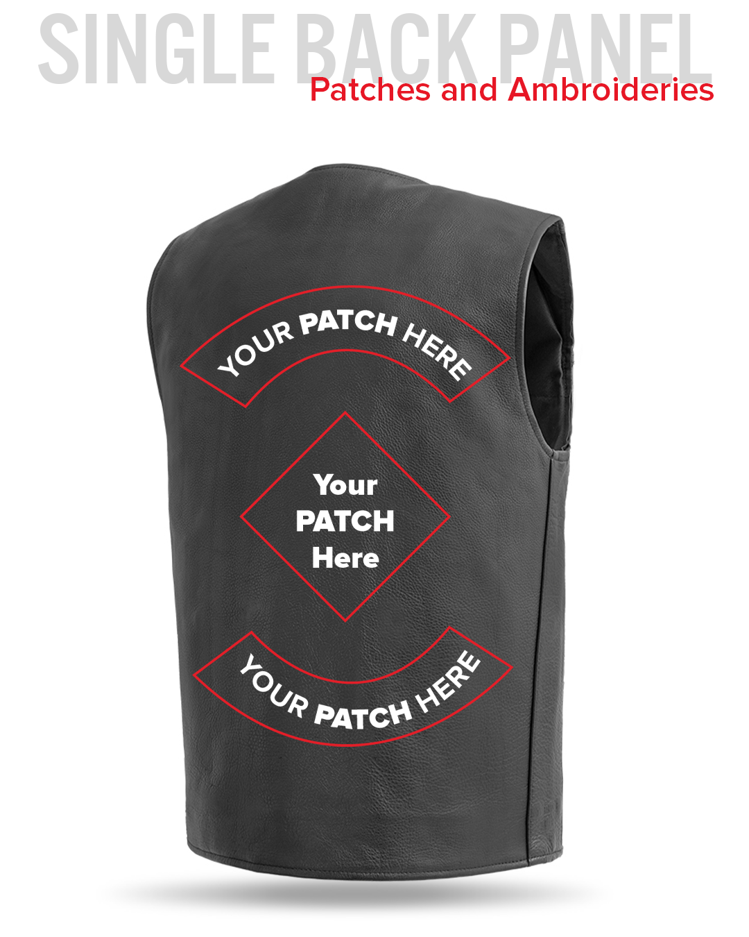 Badlands Men's Motorcycle Leather Vest