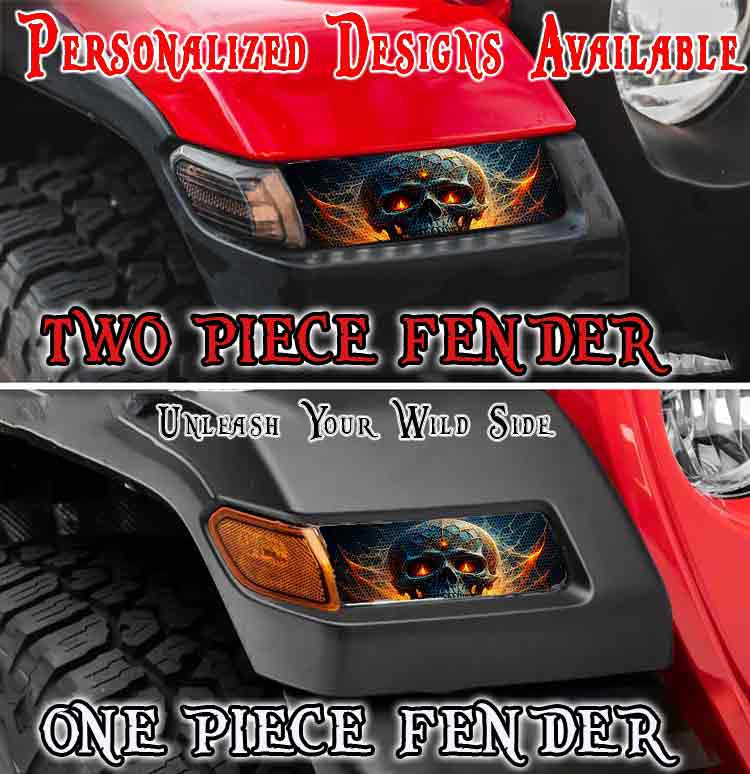 Skull Jl and Gladiator Turn signal decal 71