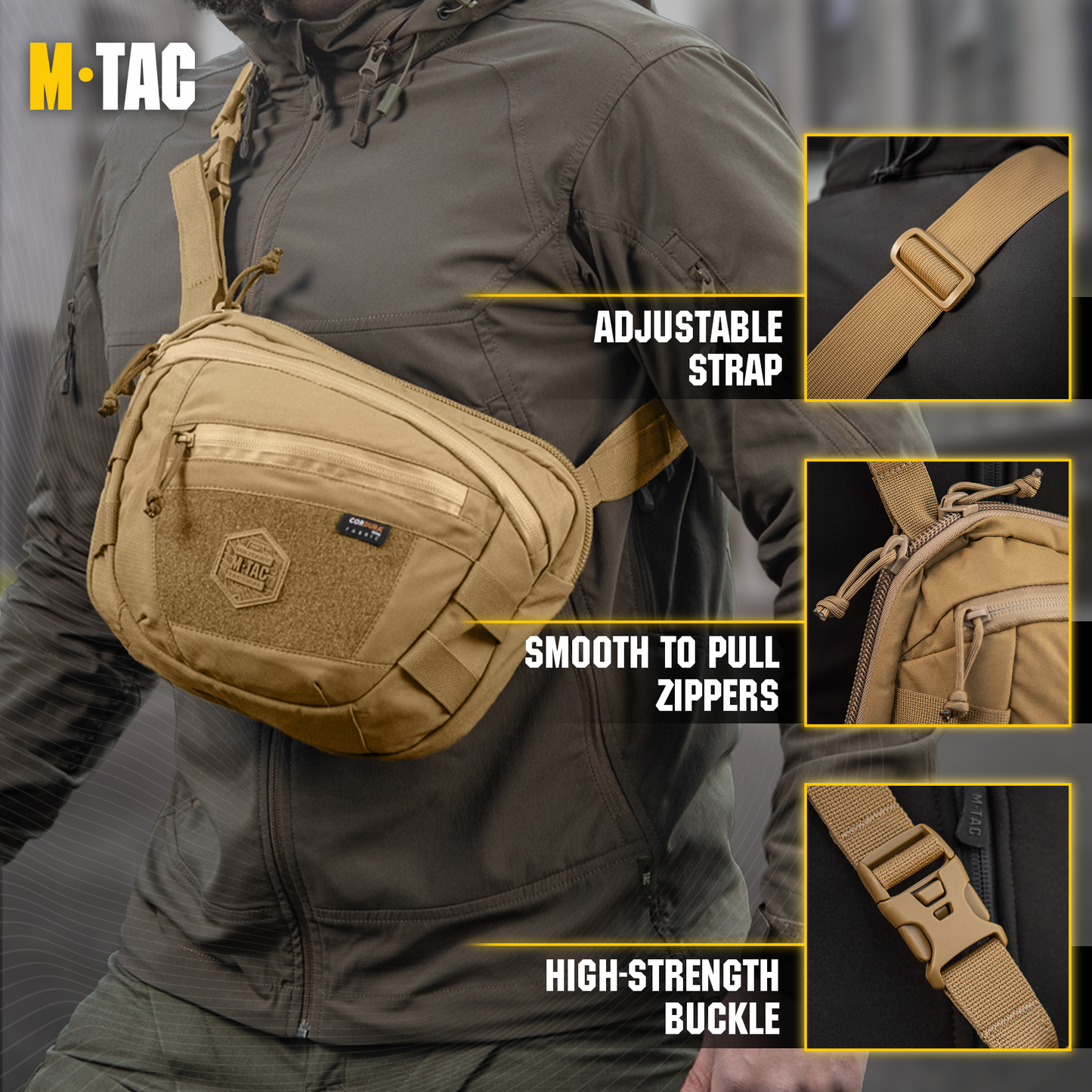 M-Tac Elite Sphaera Large Bag Gen II with Loop Panel