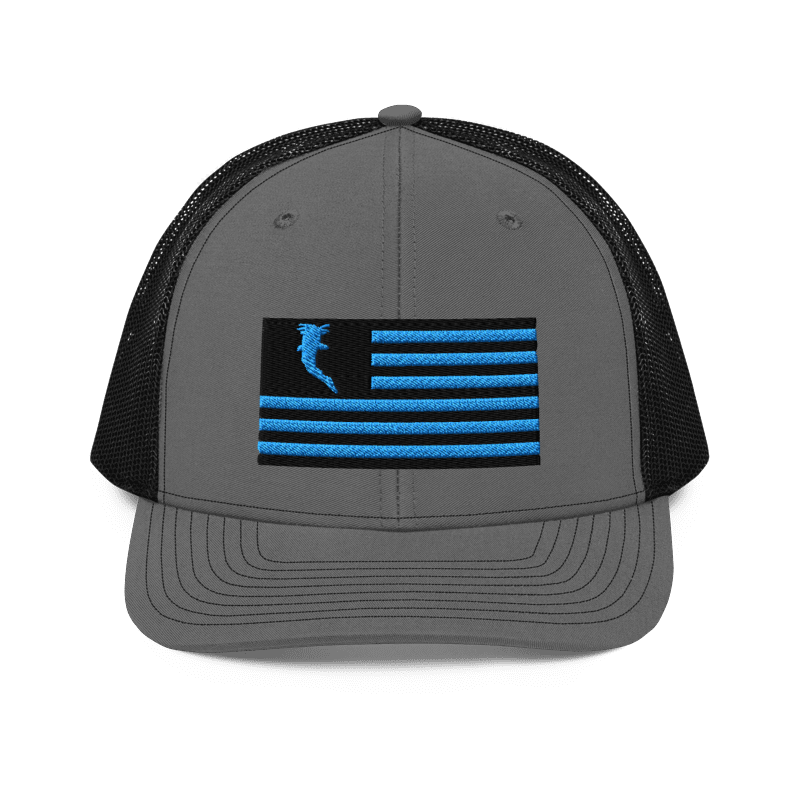 Flag Embroidered Car. Blue (Snapback)