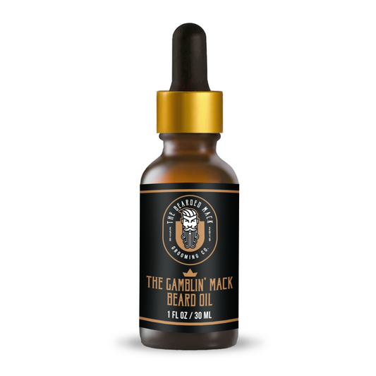 The Gamblin' Mack Beard Oil - Oud, Leather + Frankincense
