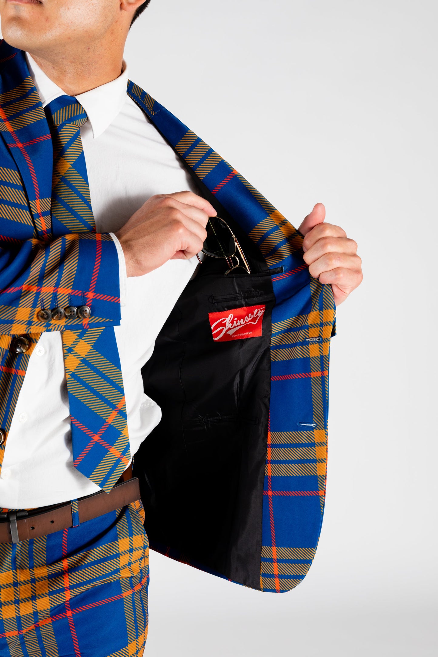 The Pipe Tobacco | Blue Plaid Suit