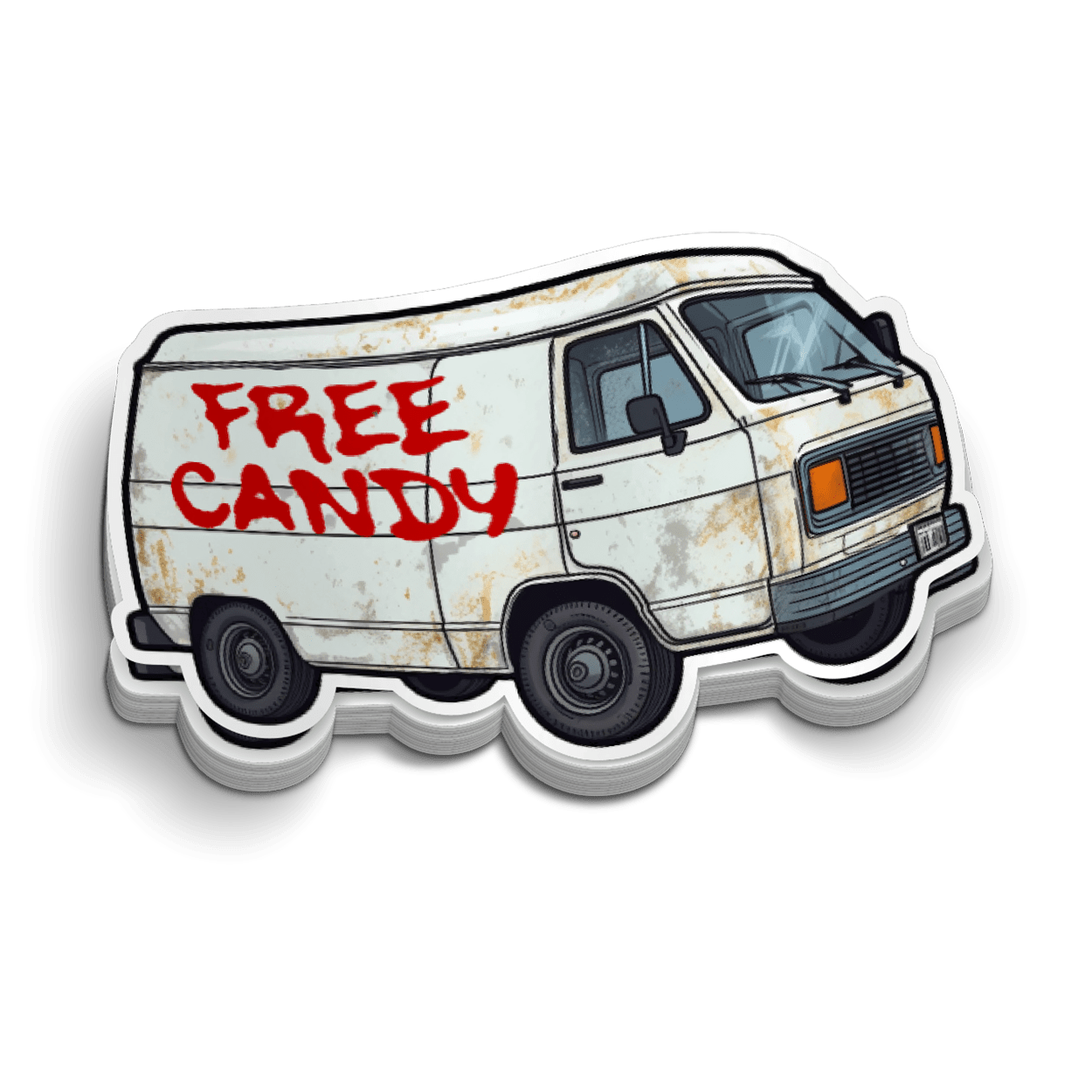 Free Candy Hard Hat Decal