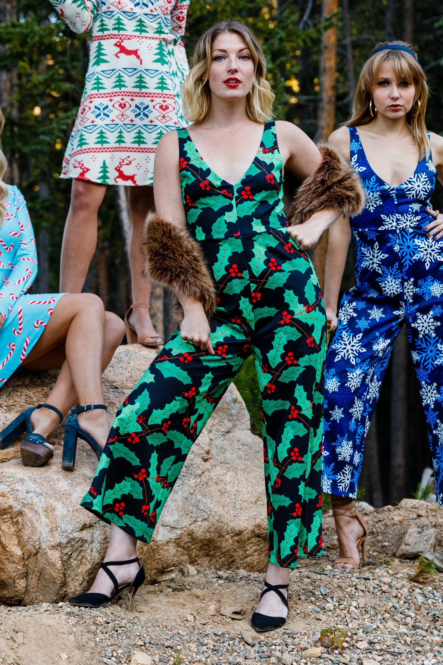 The Deck Yourselves | Mistletoe Christmas Jumpsuit
