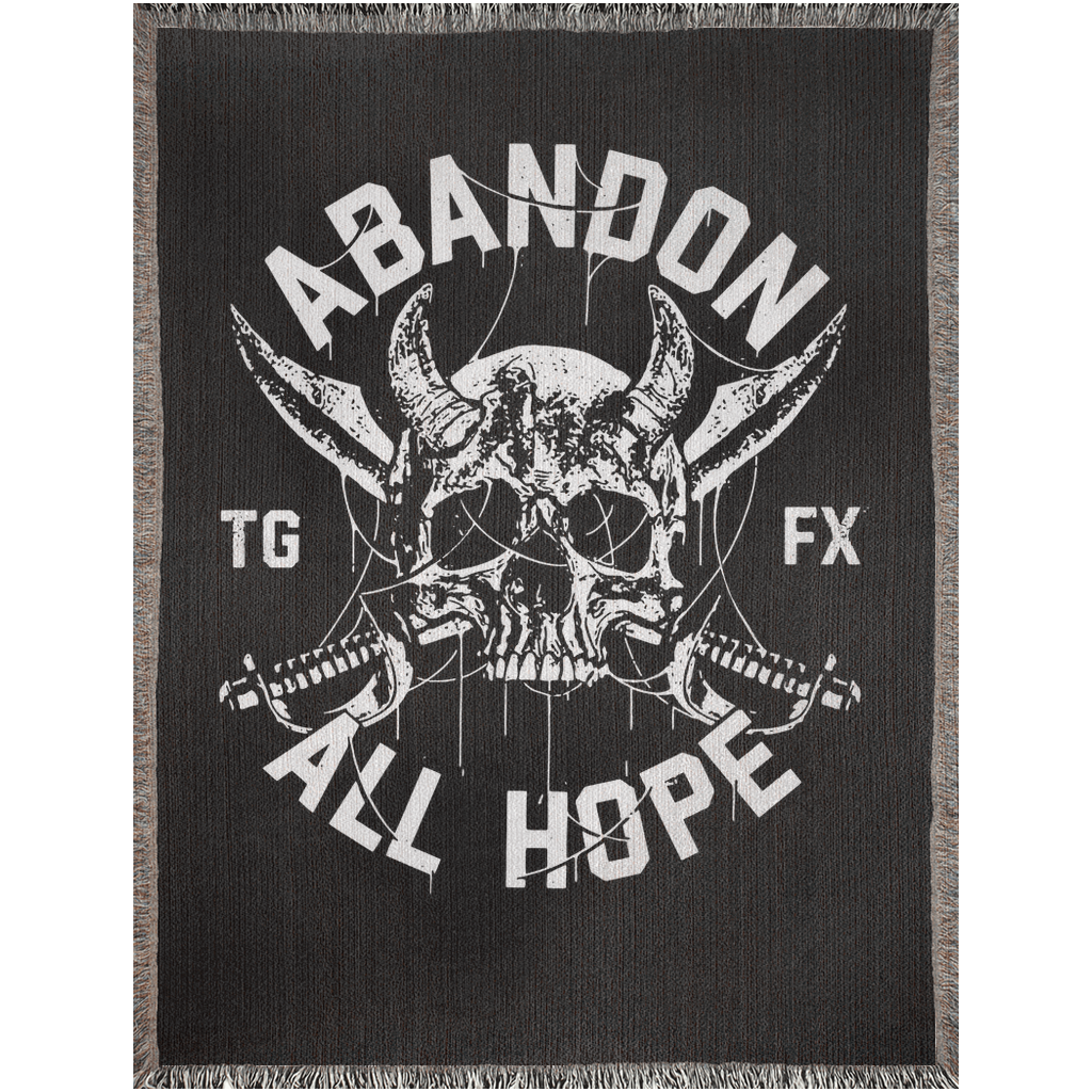 Abandon Hope Woven Blanket
